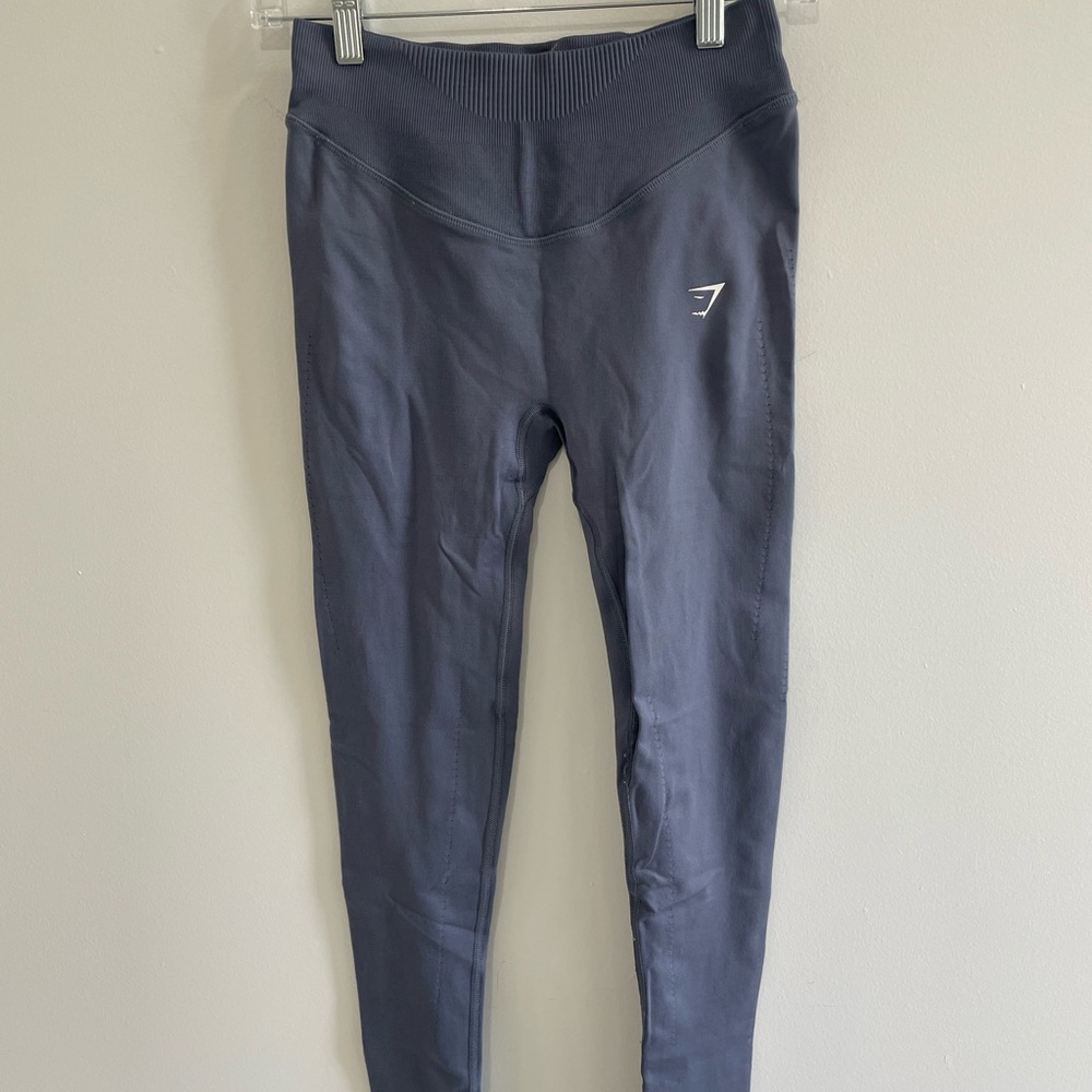 Gymshark Sweat Seamless Leggings in Evening Blue
